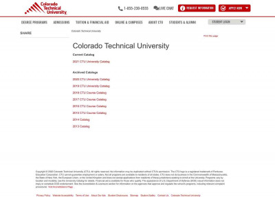 Virtual Campus Students - Colorado Tech Course Catalog ... Virtual Campus Students - Colorado Tech Course Catalog ...