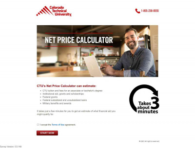 Net Price Calculator: Colorado Technical University Net Price Calculator: Colorado Technical University