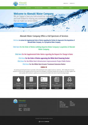 Abenaki Water Company: Homepage Abenaki Water Company: Homepage