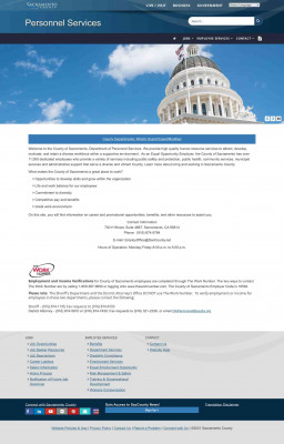 Benefits - Sacramento County's Personnel Services Benefits - Sacramento County's Personnel Services