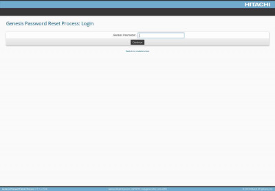 Genesis Password Reset Process: Login Genesis Password Reset Process: Login