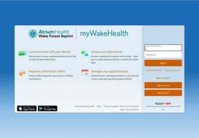 myWakeHealth - Login Page myWakeHealth - Login Page