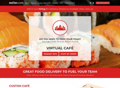 Waiter.com: Restaurant to Office Food Delivery for Corporate ... Waiter.com: Restaurant to Office Food Delivery for Corporate ...