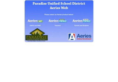 Portals - Aeries - Paradise Unified School District Portals - Aeries - Paradise Unified School District