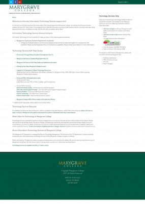 Technology Services - Marygrove College Technology Services - Marygrove College