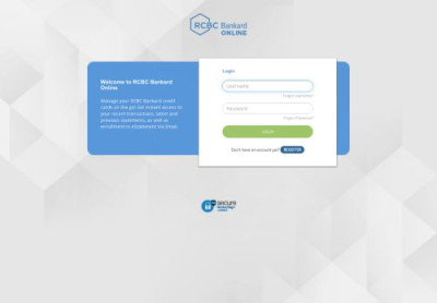RCBC Bankard ONLINE: Log In RCBC Bankard ONLINE: Log In