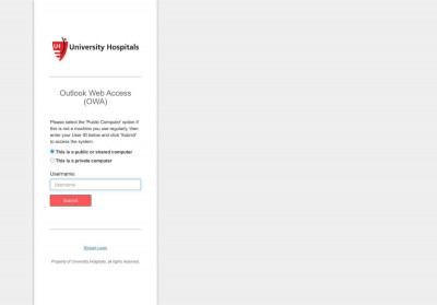 Outlook Web Access (OWA) - University Hospitals Outlook Web Access (OWA) - University Hospitals