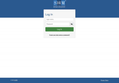 Access Manager: SHRM: Log In Access Manager: SHRM: Log In