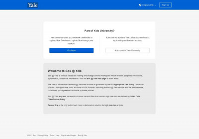 Login - Yale Box Login - Yale Box