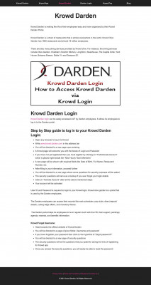 Krowd Darden Employee Login Krowd Darden Employee Login