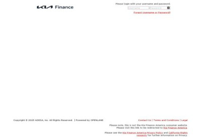 KFA Dealer Direct - Login Page - Kia Finance America KFA Dealer Direct - Login Page - Kia Finance America