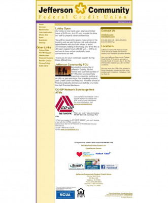 What's New - Jefferson Community Federal Credit Union What's New - Jefferson Community Federal Credit Union