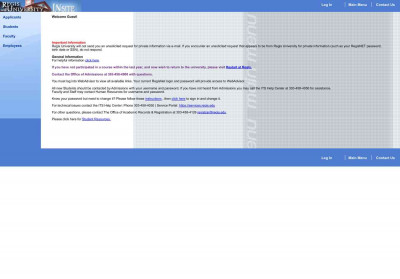 WebAdvisor Main Menu - Regis University WebAdvisor Main Menu - Regis University