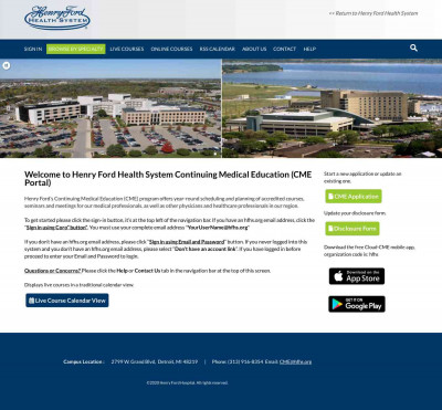 Henry Ford Health System Continuing Education Henry Ford Health System Continuing Education