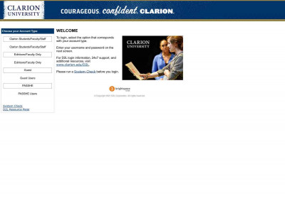 Login - Clarion University of Pennsylvania Login - Clarion University of Pennsylvania