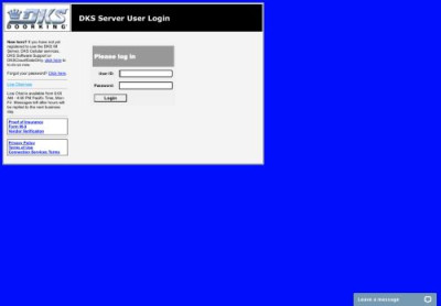 DKS Server Login DKS Server Login