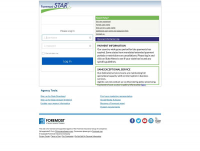 ForemostSTAR Log In ForemostSTAR Log In