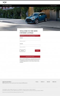 MINI Owners' Lounge - Login MINI Owners' Lounge - Login