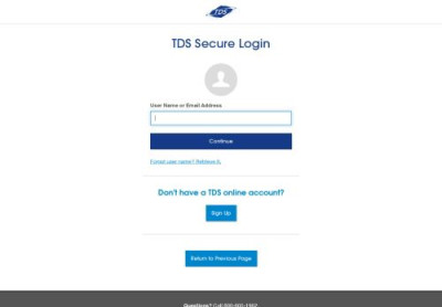 TDS | Account Management Login TDS | Account Management Login