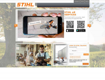 STIHL Training Loginpage STIHL Training Loginpage