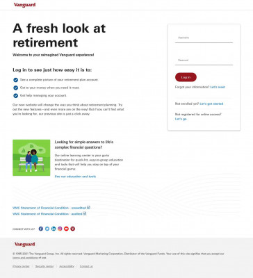 Vanguard: Retirement plan log in Vanguard: Retirement plan log in