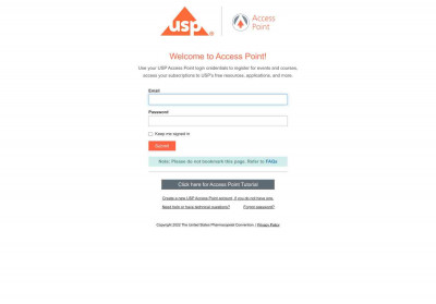 USP Access Point: Login USP Access Point: Login