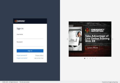 Ultra Secure Emergency Reporting Login Ultra Secure Emergency Reporting Login