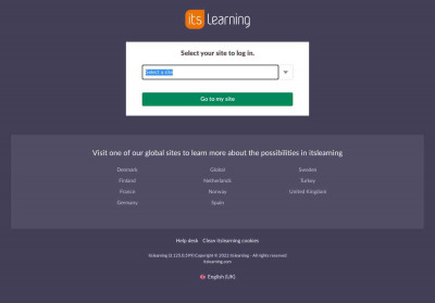 Login: Select your site to access itslearning for your school Login: Select your site to access itslearning for your school
