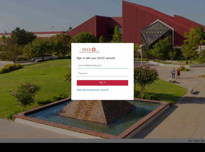 Sign in with your OCCC account Sign in with your OCCC account