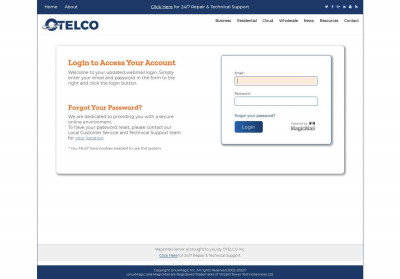 MagicMail Server: Login Page MagicMail Server: Login Page