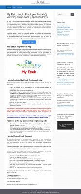 My Estub Login Employee Portal @ www.my-estub.com ... My Estub Login Employee Portal @ www.my-estub.com ...