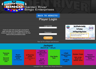 GRFN Bingo Login GRFN Bingo Login