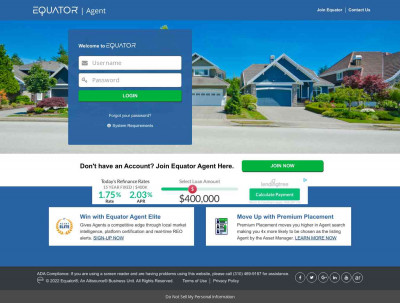Agent Workstation Login | EQUATOR Agent Workstation Login | EQUATOR