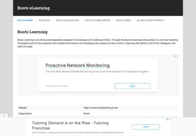 Boots eLearning: Boots Learning Boots eLearning: Boots Learning