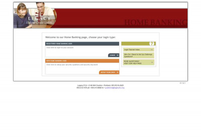 Legacy FCU Home Banking Legacy FCU Home Banking