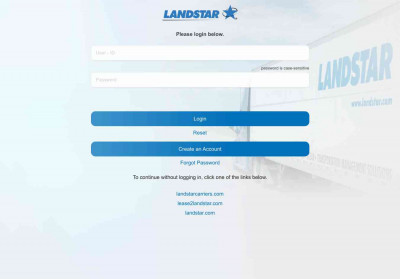 Landstar Portal login page Landstar Portal login page