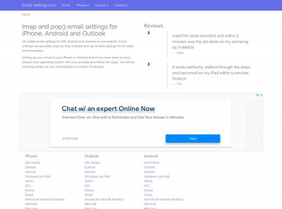 Android - PeoplePC mail setup | Email settings Android - PeoplePC mail setup | Email settings