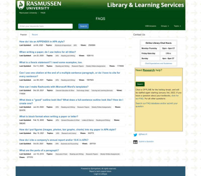 FAQS - Rasmussen's Answers FAQS - Rasmussen's Answers