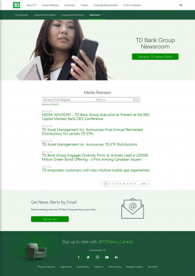 Four Million Canadians Make TD Canada Trust's EasyWeb ... Four Million Canadians Make TD Canada Trust's EasyWeb ...