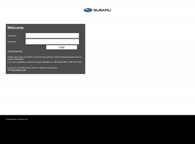Subaru Dealer Login Subaru Dealer Login
