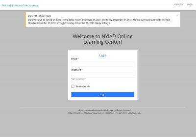 New York Institute of Art & Design - Login - NYIAD New York Institute of Art & Design - Login - NYIAD