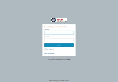 2023 salesforce.com. All rights reserved. - Login | Kotak 2023 salesforce.com. All rights reserved. - Login | Kotak