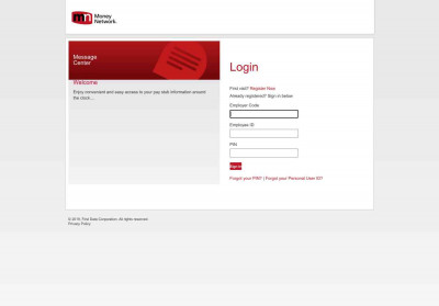Money Network ® Pay Stub Portal Money Network ® Pay Stub Portal