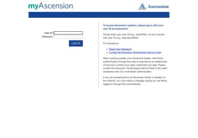 ascension employee portal log in