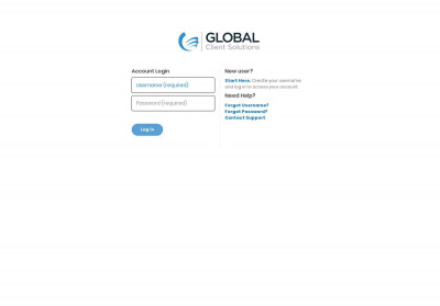 Global Client Solutions - Account Login Global Client Solutions - Account Login