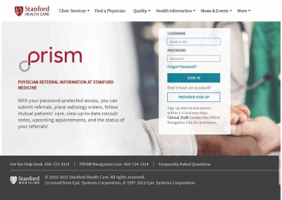 Affinity Planlink - PRISM - Stanford Health Care Affinity Planlink - PRISM - Stanford Health Care