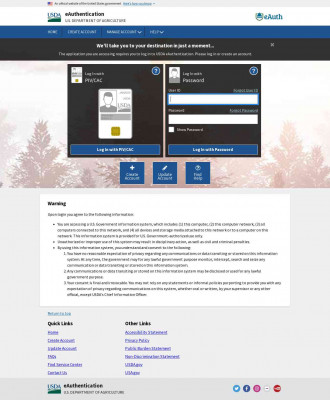 eAuthentication - USDA eAuthentication - USDA