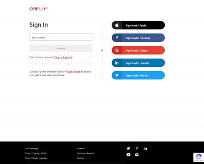 Sign In - O'Reilly Learning - O'Reilly Media Sign In - O'Reilly Learning - O'Reilly Media