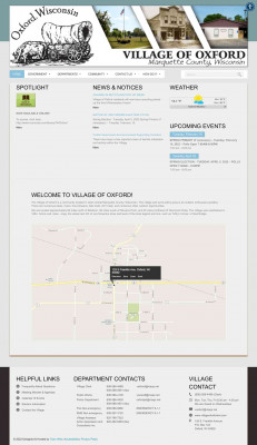 Village of Oxford, Marquette County, Wisconsin | Official ... Village of Oxford, Marquette County, Wisconsin | Official ...
