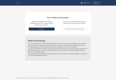 Part of USAfx File Exchange? - Box | Login Part of USAfx File Exchange? - Box | Login